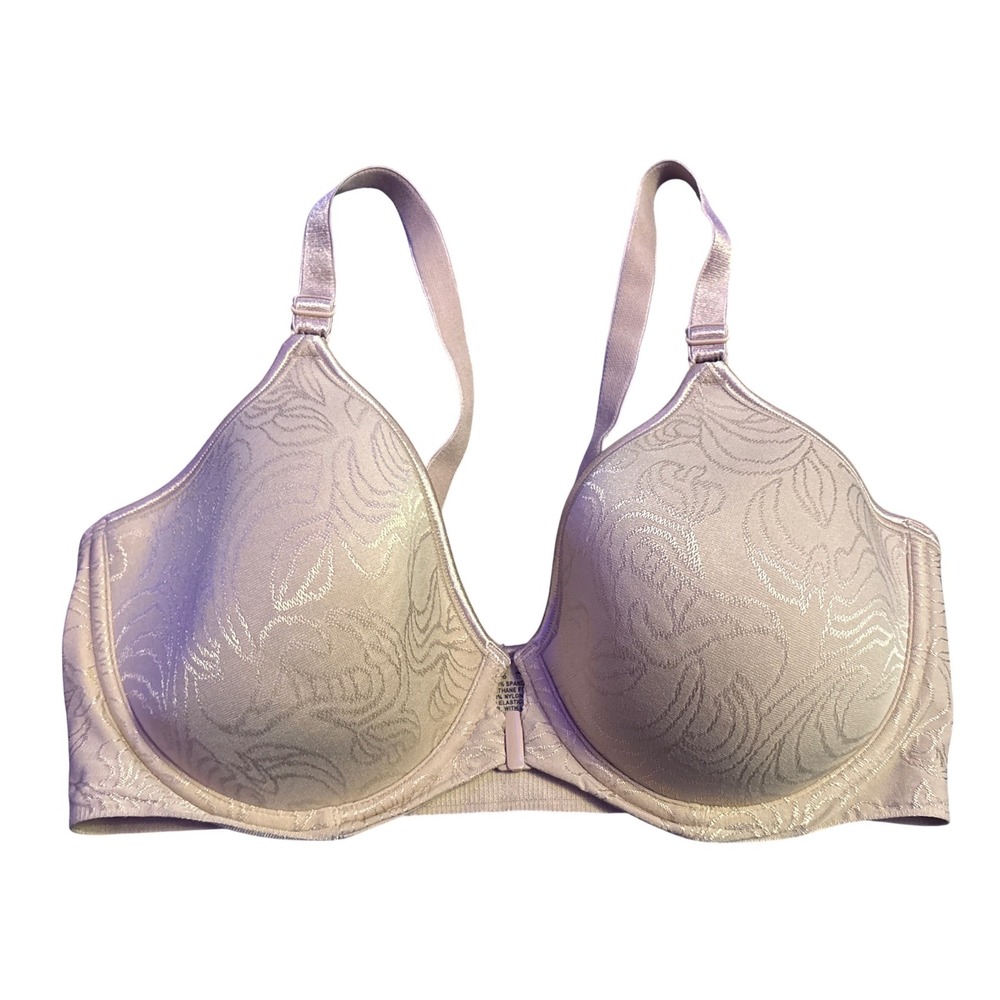Bali Comfort Revolution Front Close Underwire Full Figure Bra Warm Steel 38C